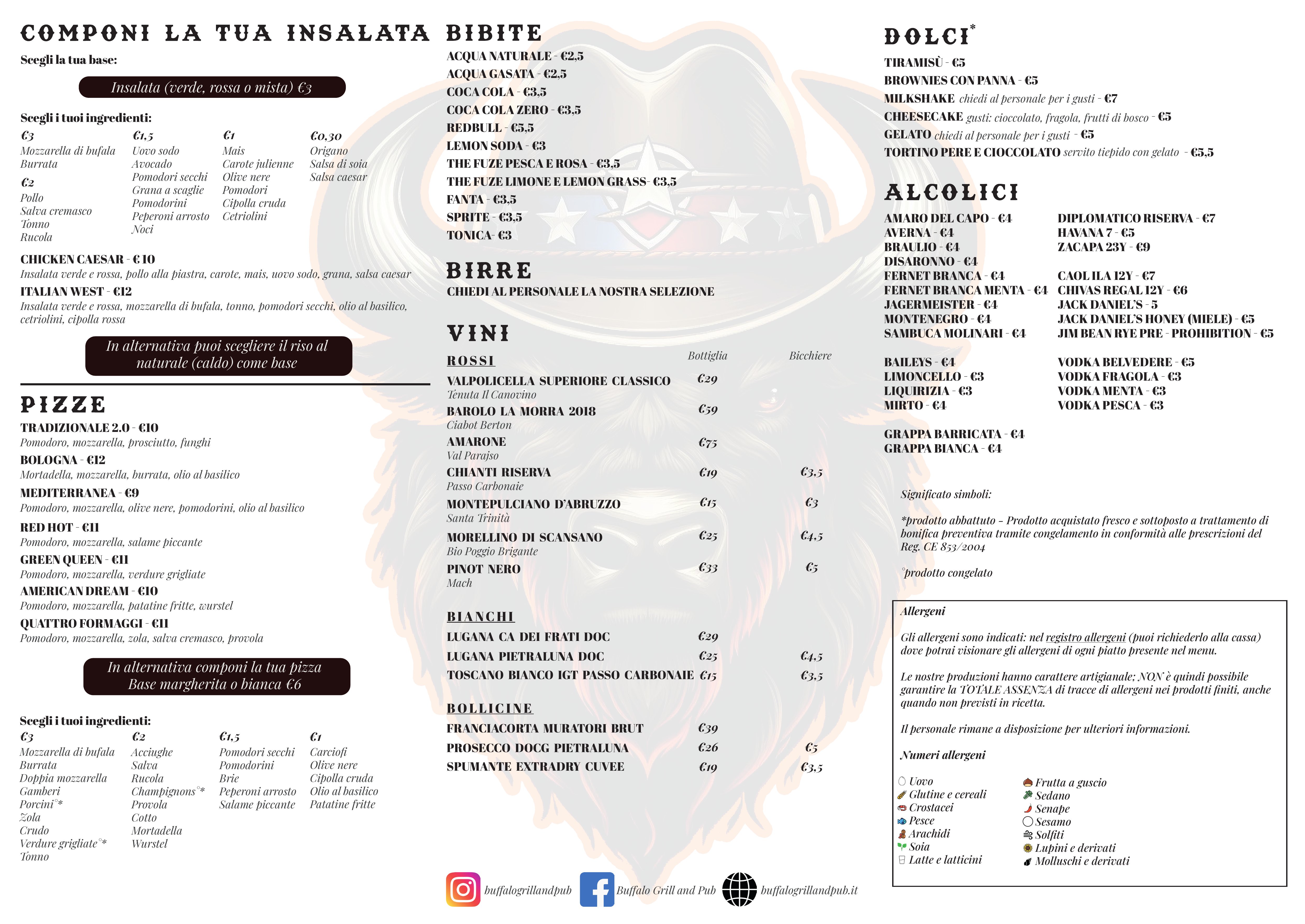 Menu Alla Carta - Retro